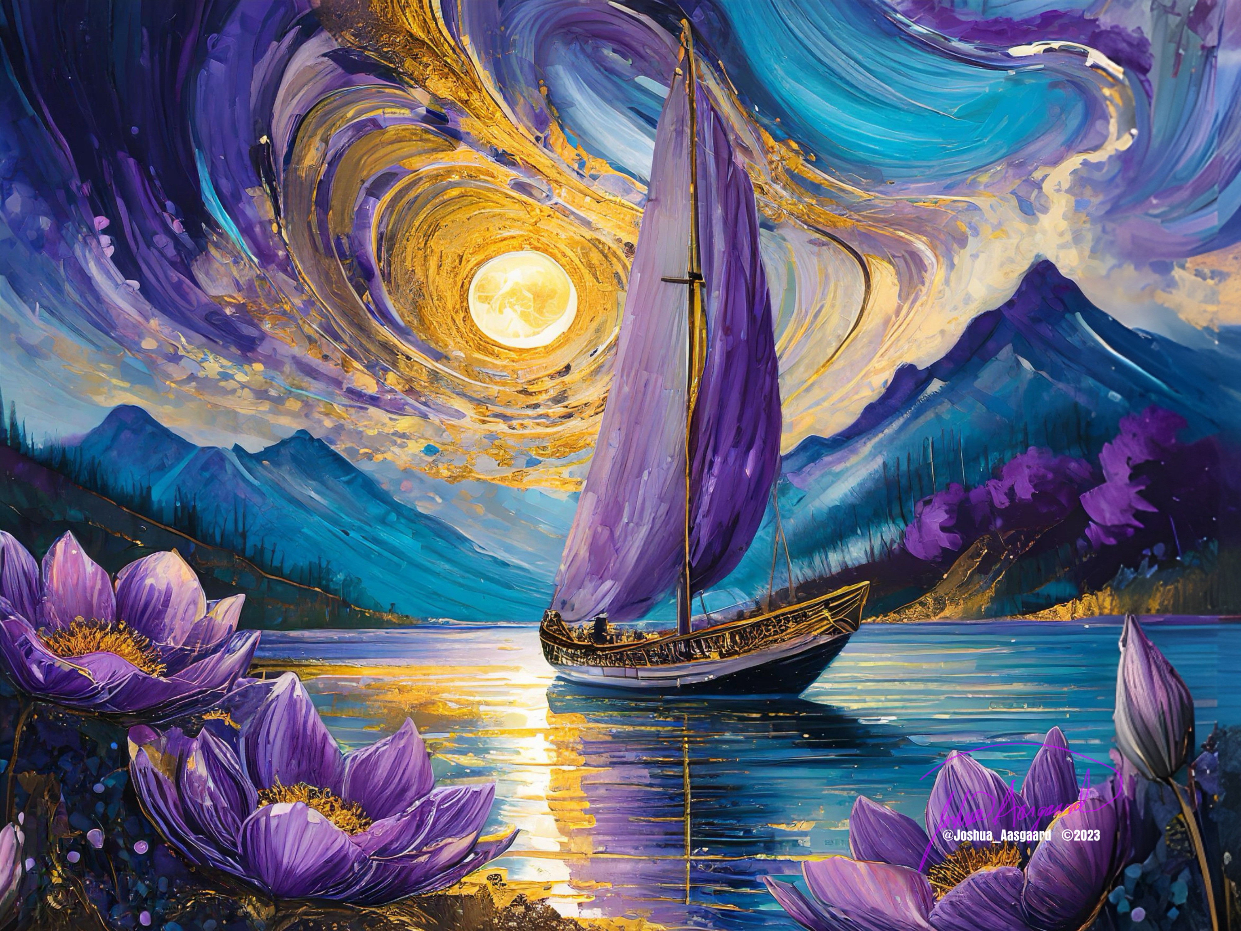 Relaxing In Moonlight